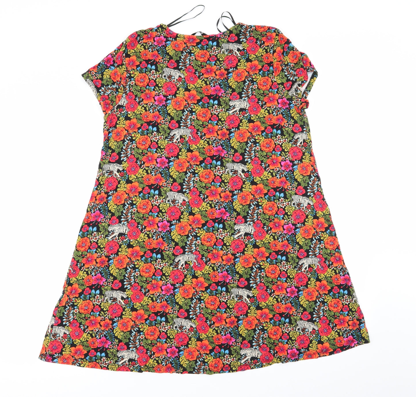 TU Womens Multicoloured Floral  Basic T-Shirt Size 14