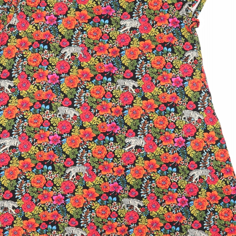 TU Womens Multicoloured Floral  Basic T-Shirt Size 14
