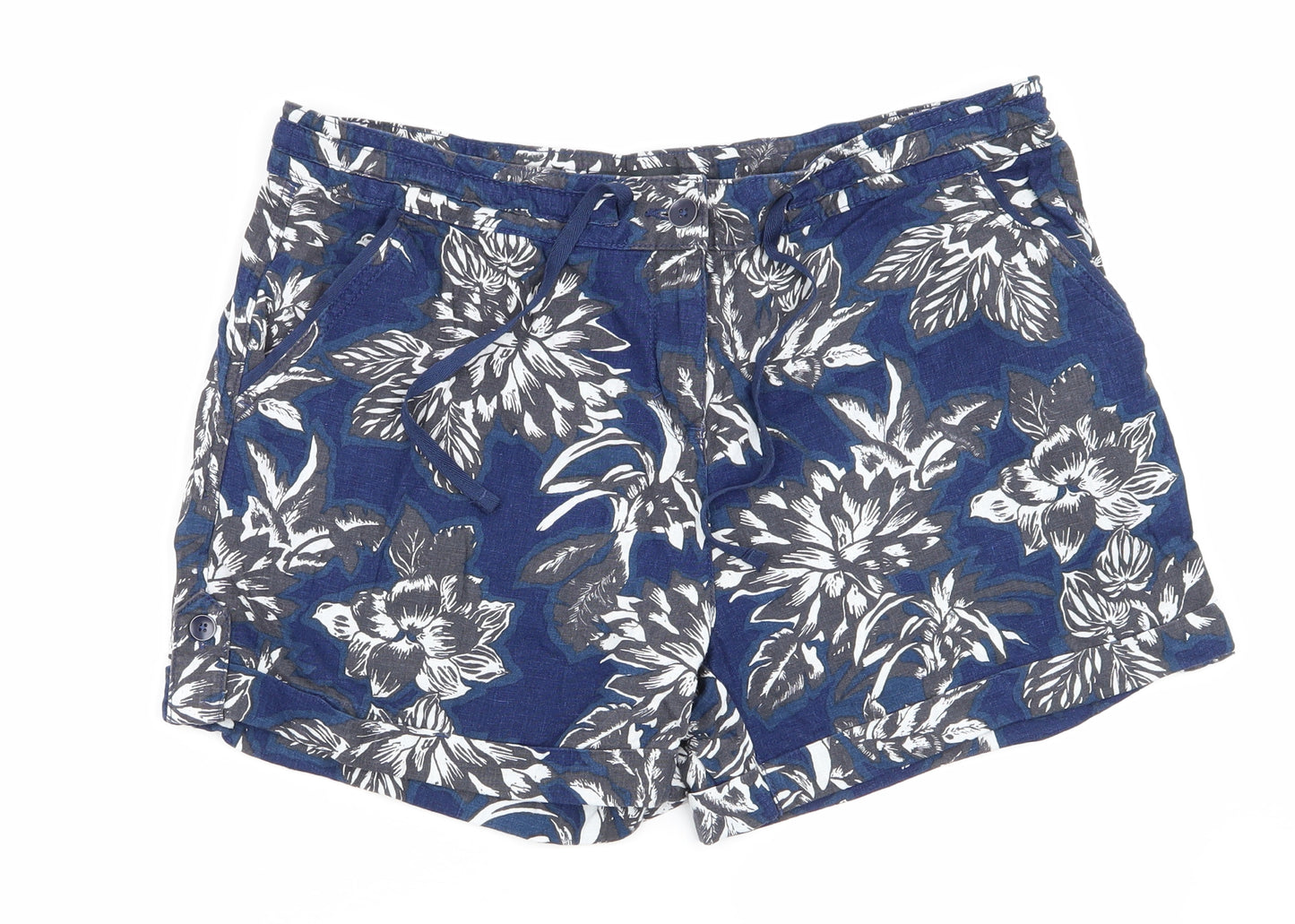 NEXT Womens Multicoloured Floral  Chino Shorts Size 14