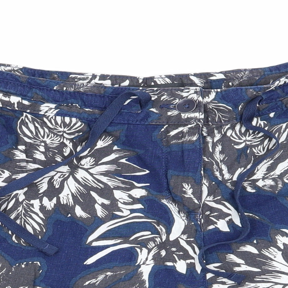 NEXT Womens Multicoloured Floral  Chino Shorts Size 14