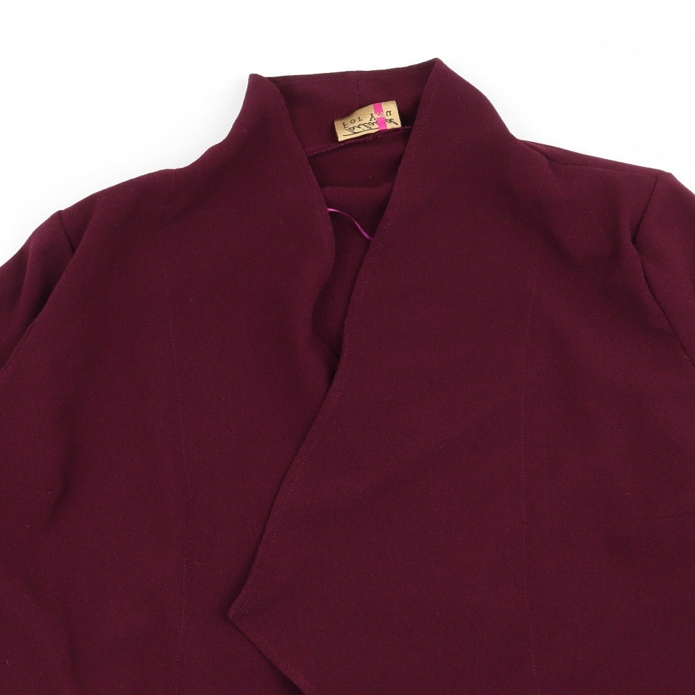 love yours Womens Purple   Jacket Blazer Size 20