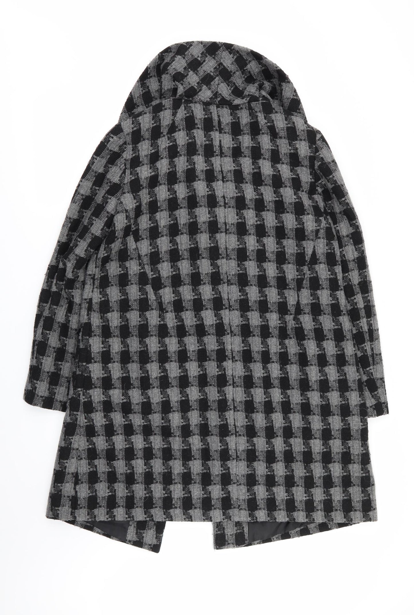 Tuchuzy ? Womens Multicoloured Geometric  Overcoat Coat Size 14