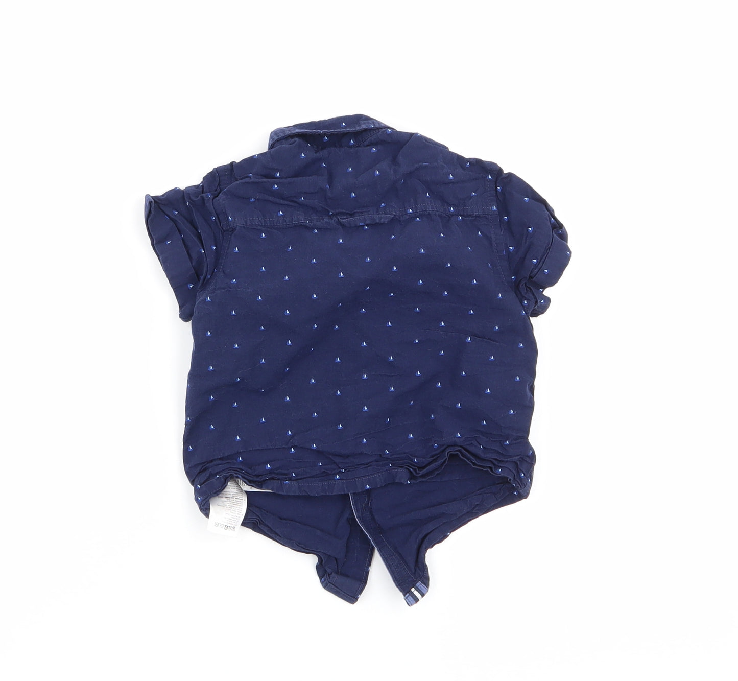 Jasper Conran Boys Blue Polka Dot  Basic Button-Up Size 18-24 Months