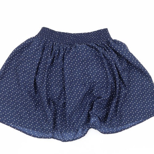 NEXT Girls Blue Polka Dot  Flare Skirt Size 12 Years