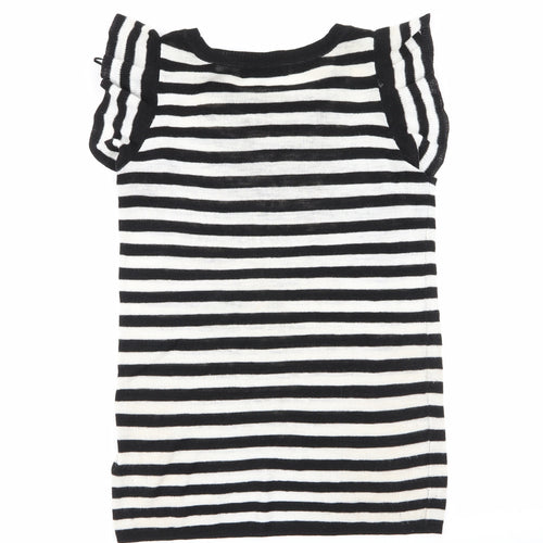 NEXT Womens Multicoloured Striped  Basic T-Shirt Size 8