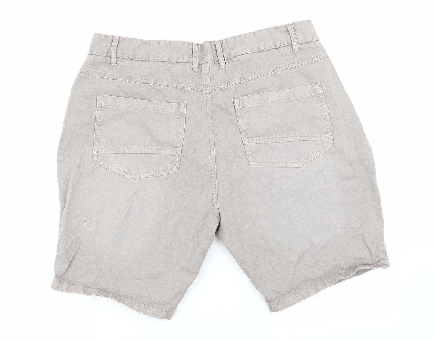 Brave Soul Mens Grey   Chino Shorts Size L