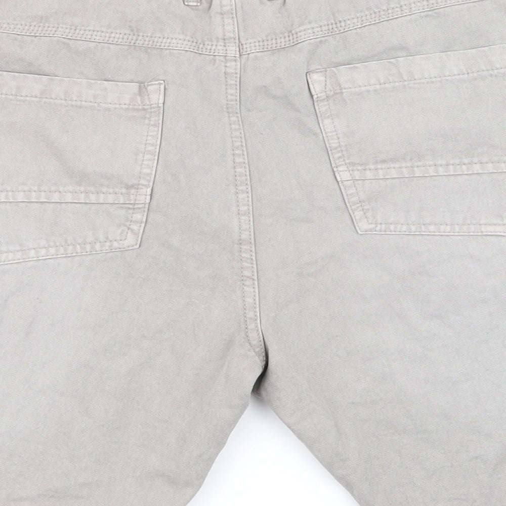 Brave Soul Mens Grey   Chino Shorts Size L