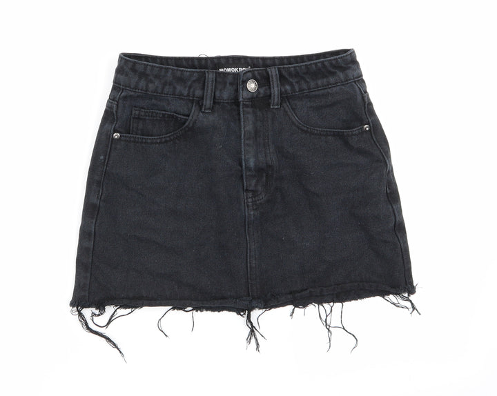 momokrom Womens Black   Mini Skirt Size 8