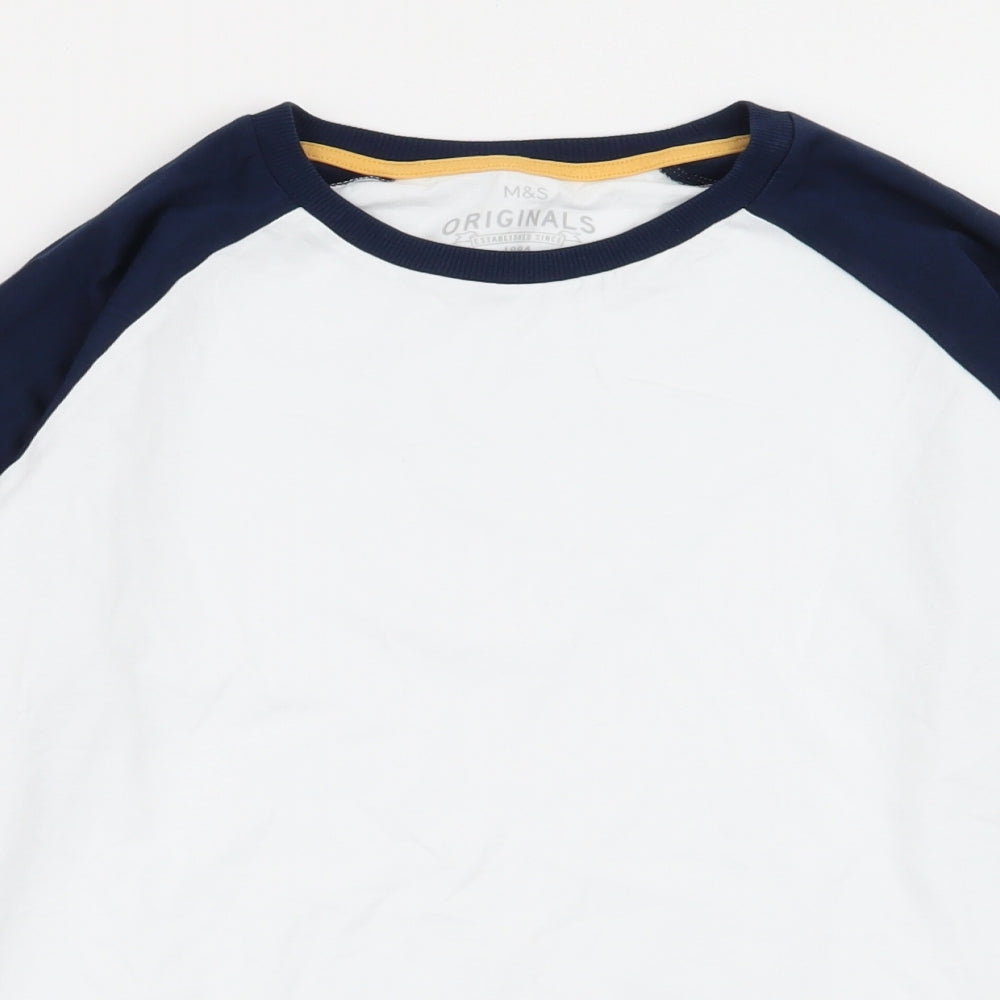 M&S Boys Multicoloured   Basic T-Shirt Size 13-14 Years