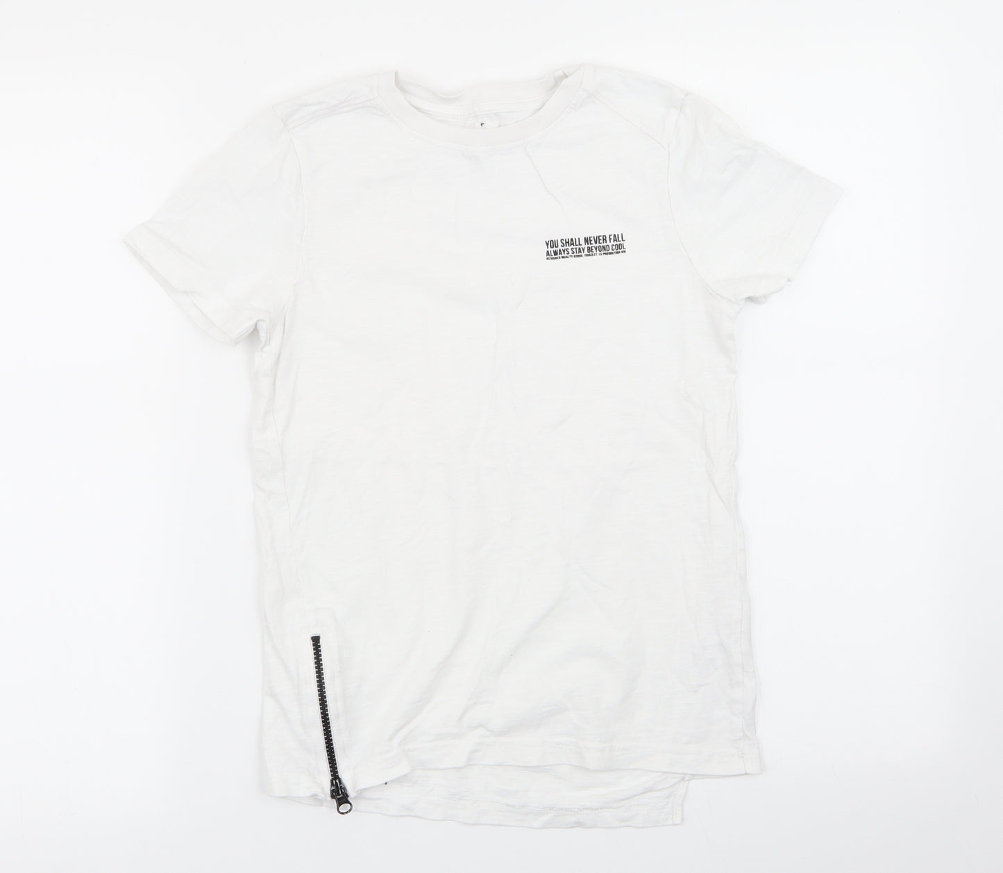 Nutmeg Boys White   Basic T-Shirt Size 9-10 Years
