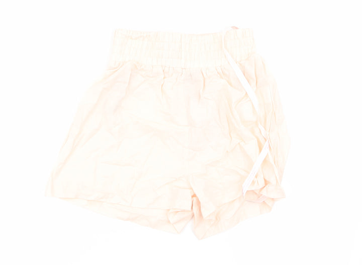 Missguided Womens Pink Cut-Off Shorts Size 4 - Stretch waistband