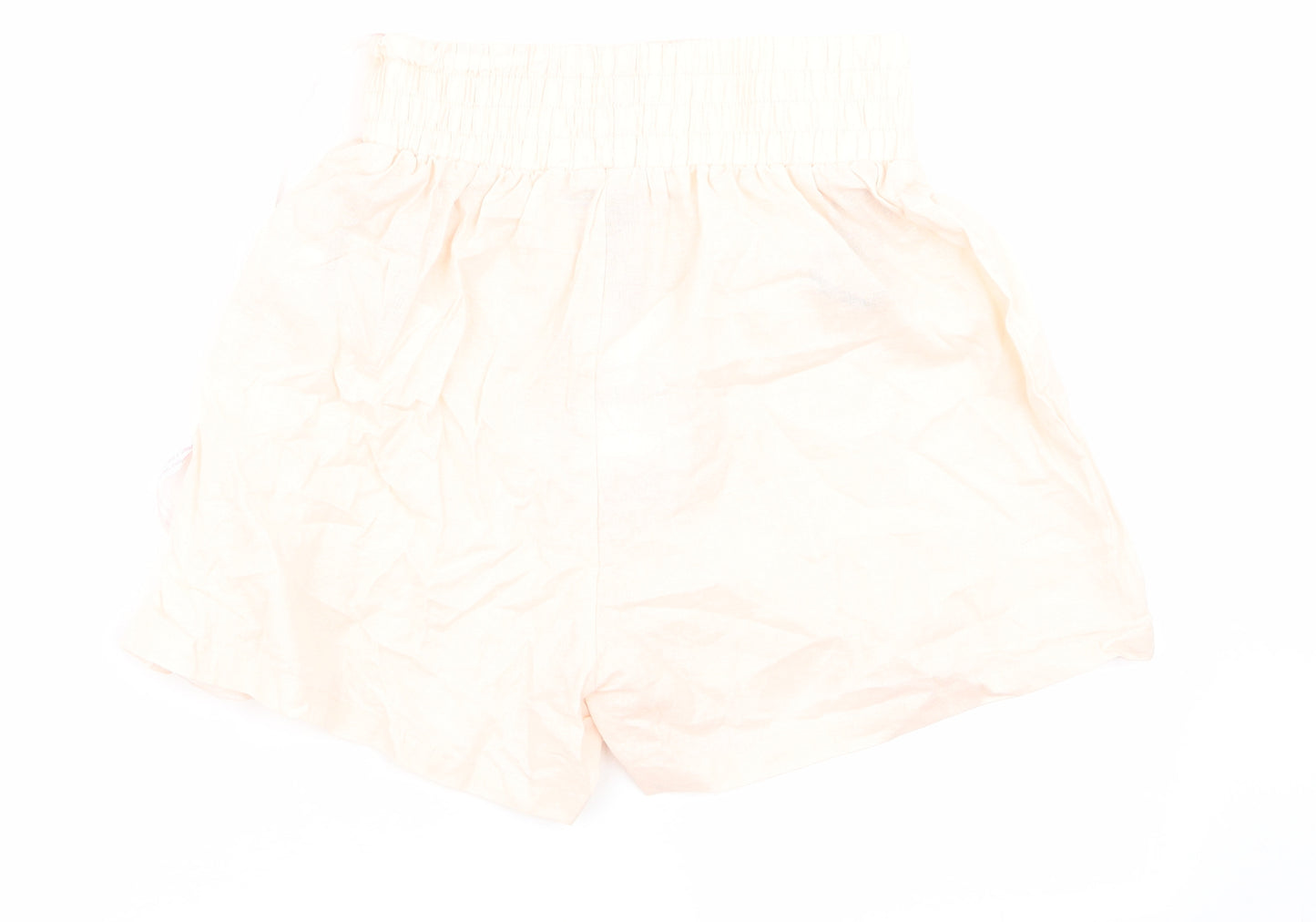 Missguided Womens Pink   Cut-Off Shorts Size 4 - Stretch waistband