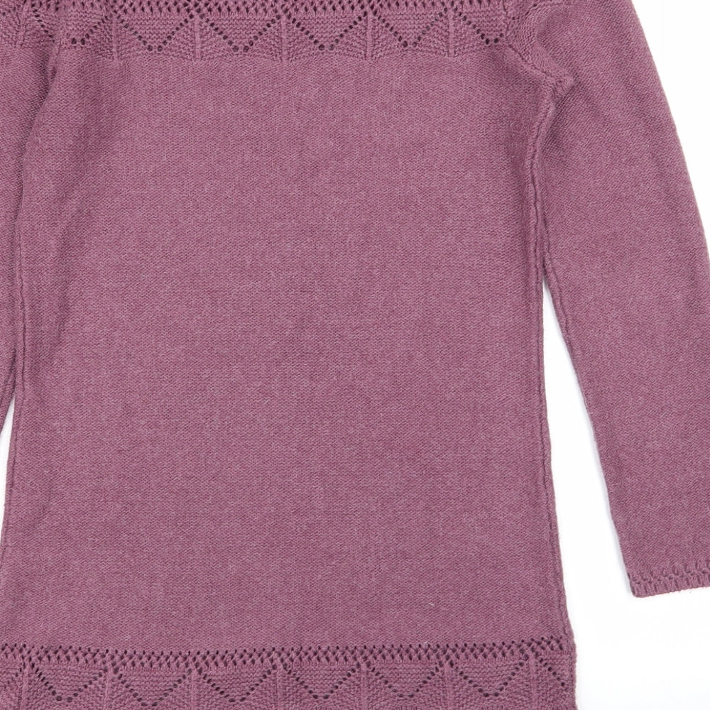 Fat Face Womens Purple   Jumper Dress  Size 8
