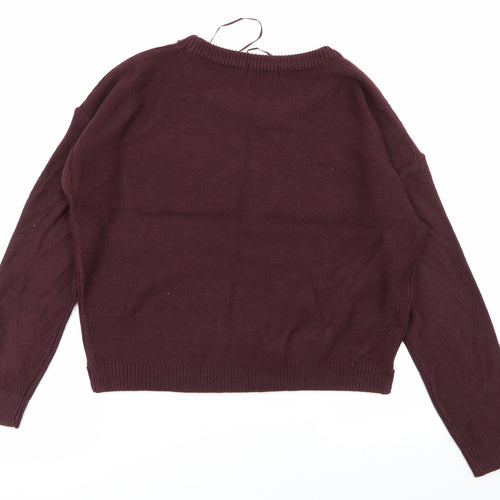 Brave Soul Womens Brown   Pullover Jumper Size M