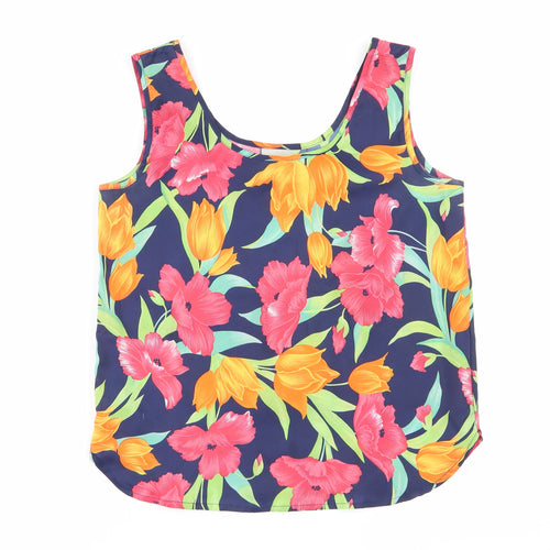 classic women Womens Multicoloured Floral  Basic Blouse Size 12