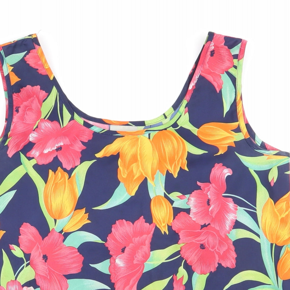 classic women Womens Multicoloured Floral  Basic Blouse Size 12
