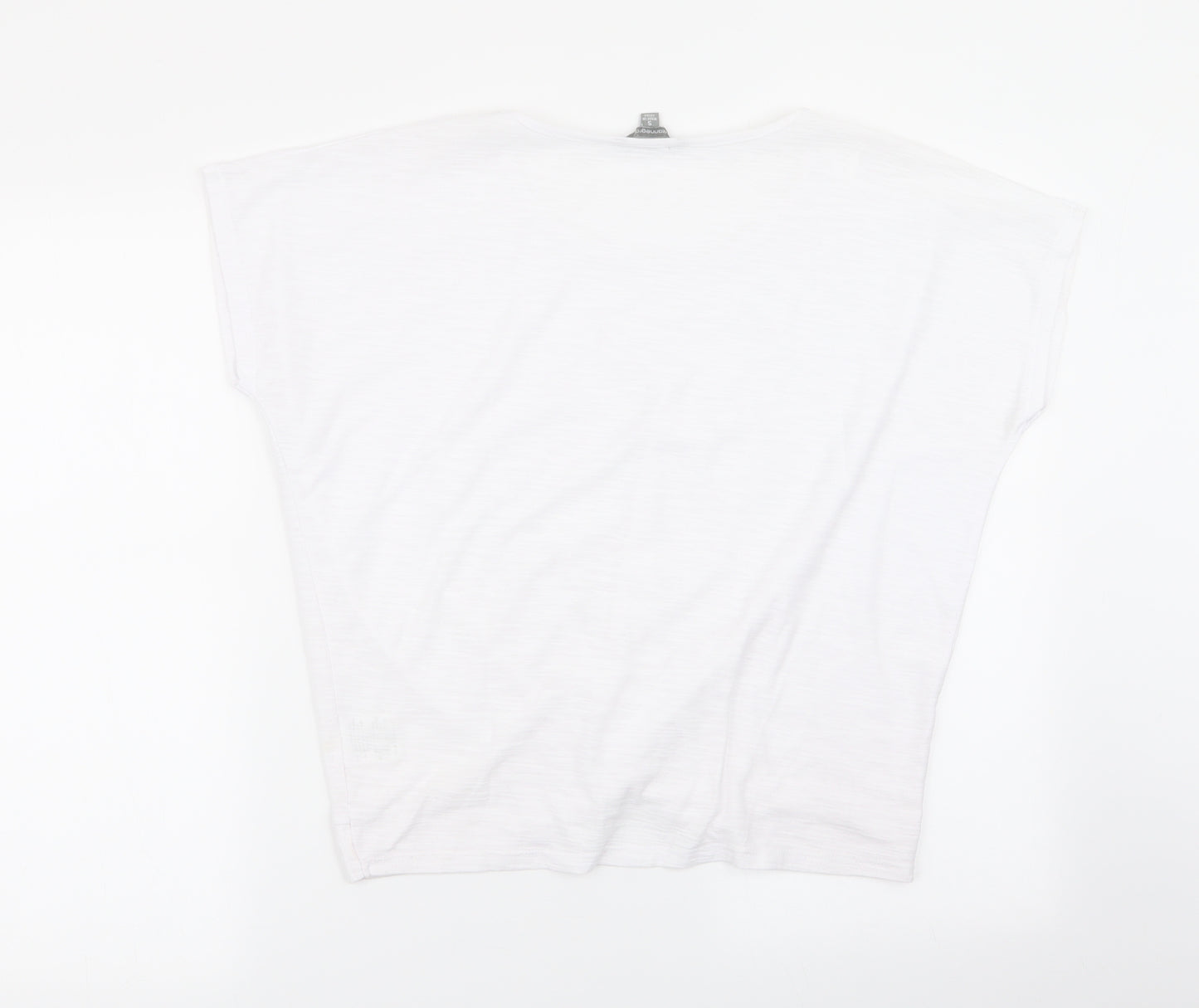suzannegrae Womens White   Basic T-Shirt Size S