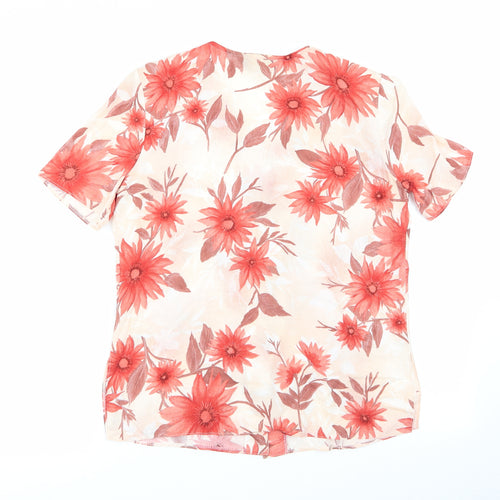 Debenhams Womens Multicoloured Floral  Basic Button-Up Size 10