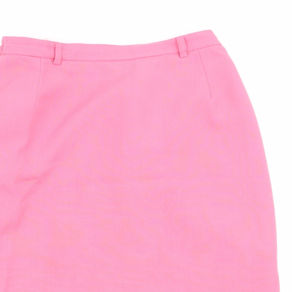 Paul Seperates Womens Pink   A-Line Skirt Size 12  - Stretch waistband
