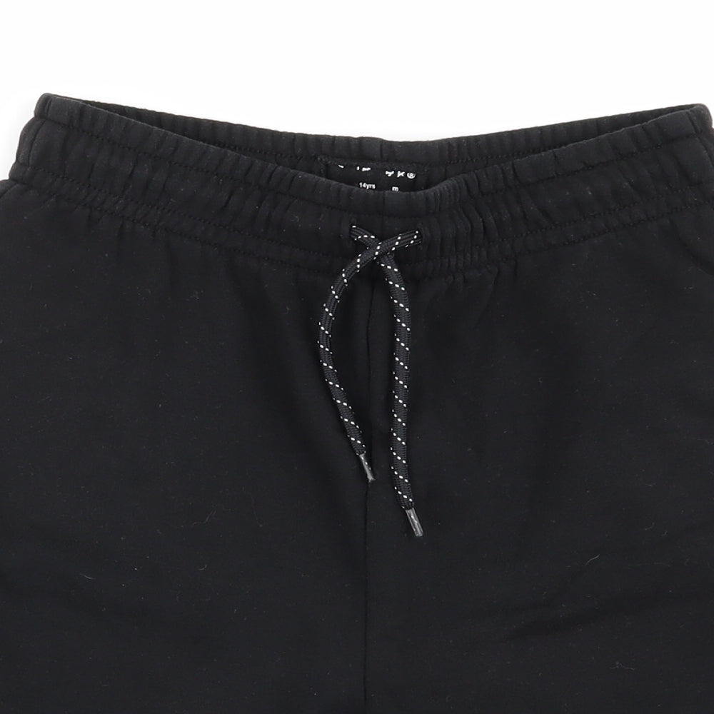 Primark Boys Black   Sweat Shorts Size 13-14 Years