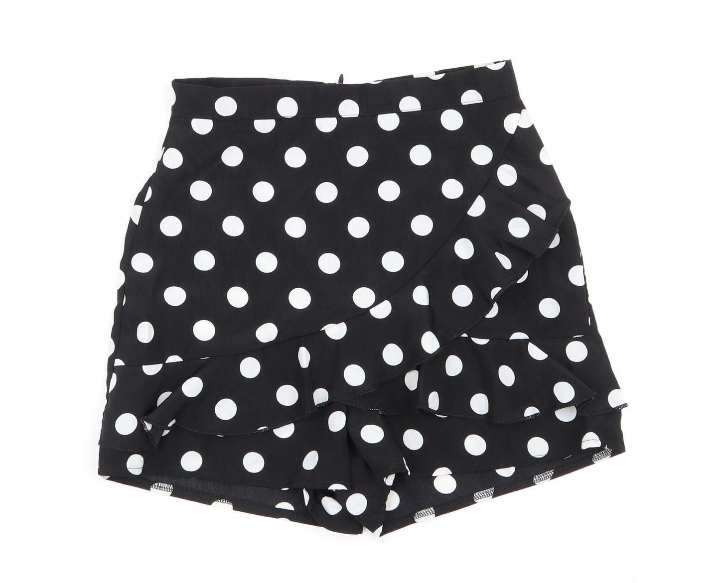 PLT Womens Black Polka Dot  Culotte Shorts Size 4