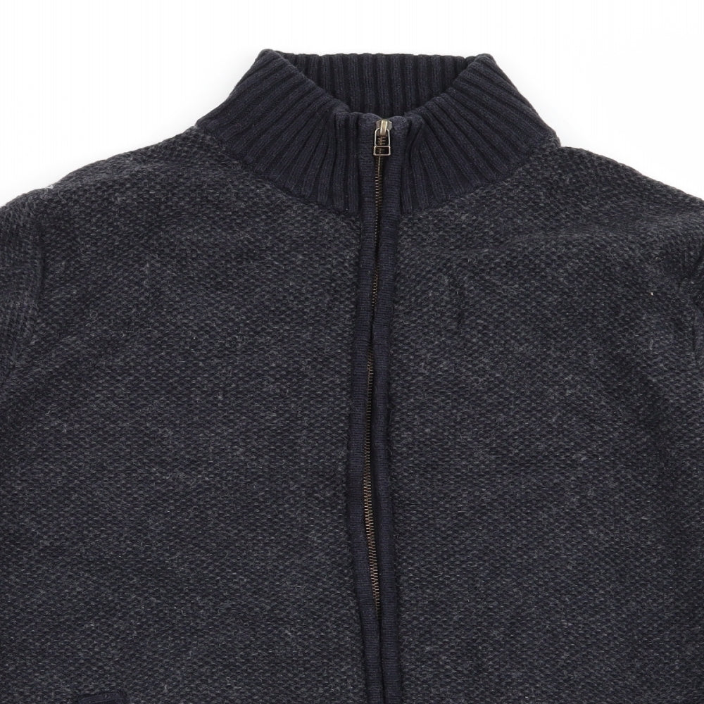 montaray Mens Blue   Full Zip Jumper Size XL