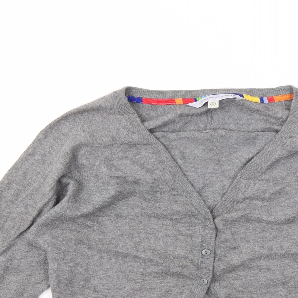 Fat Face Womens Grey   Cardigan Jumper Size 8