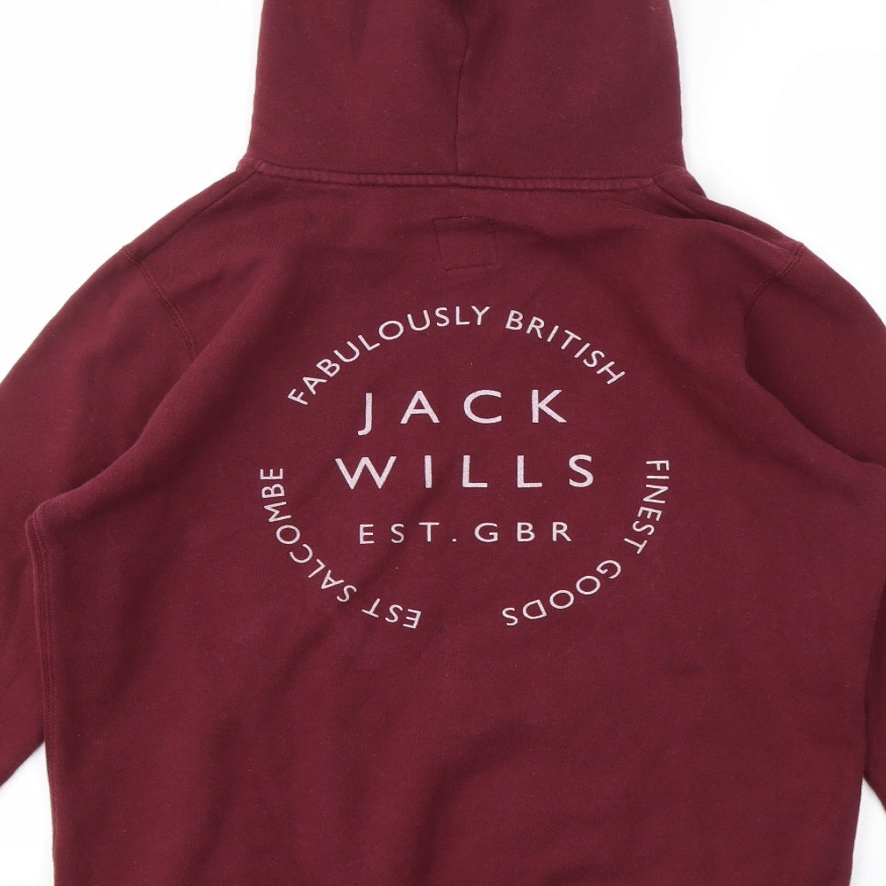 Jack Wills Womens Red   Pullover Jumper Size 14