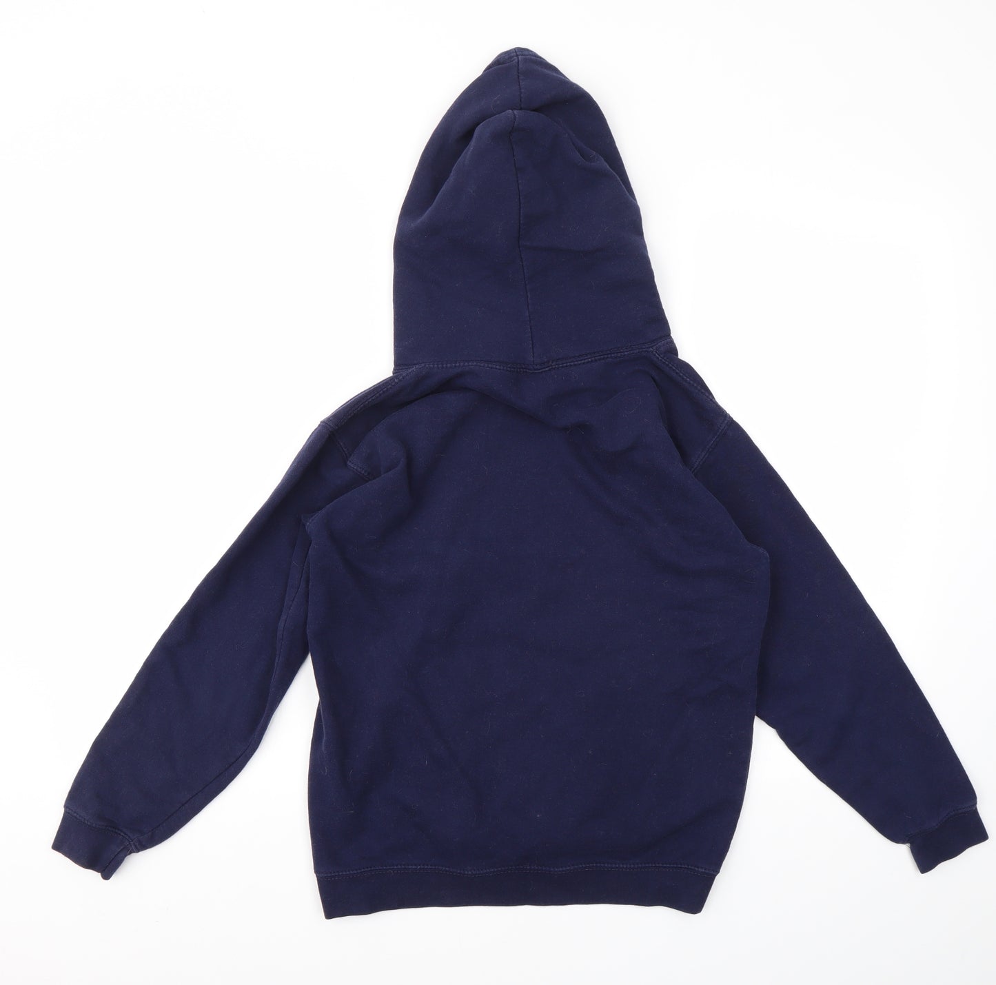 JUSTHOODS Boys Blue Geometric  Pullover Hoodie Size 12-13 Years