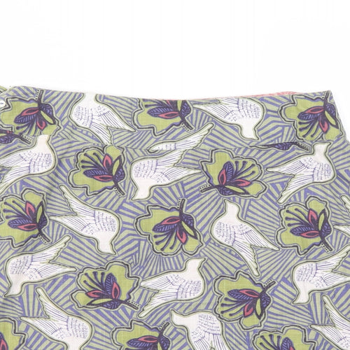 PREWORN  Womens Multicoloured Floral  Flare Skirt Size 30 in