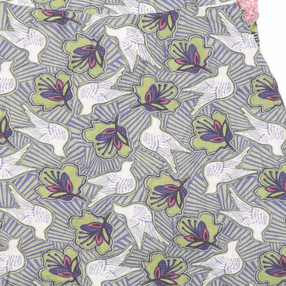 PREWORN  Womens Multicoloured Floral  Flare Skirt Size 30 in