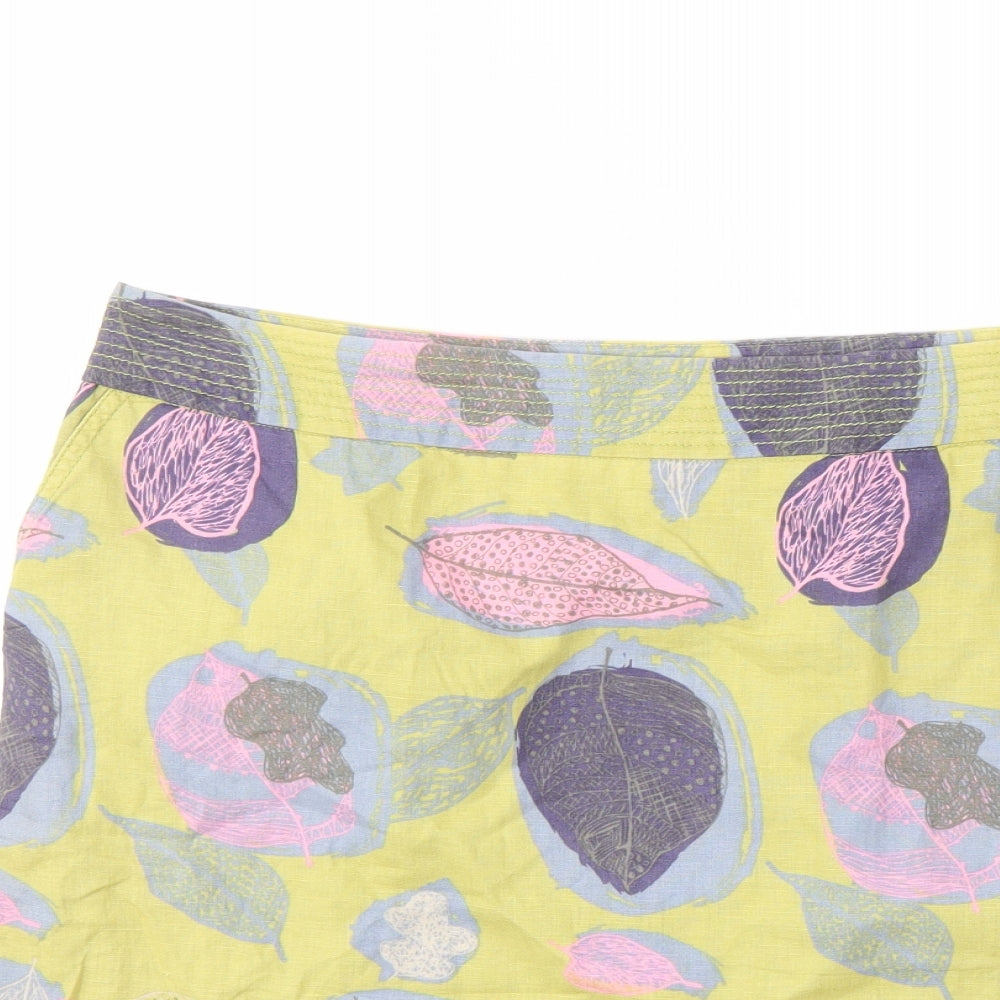 White Stuff Womens Multicoloured Geometric  Flare Skirt Size 12