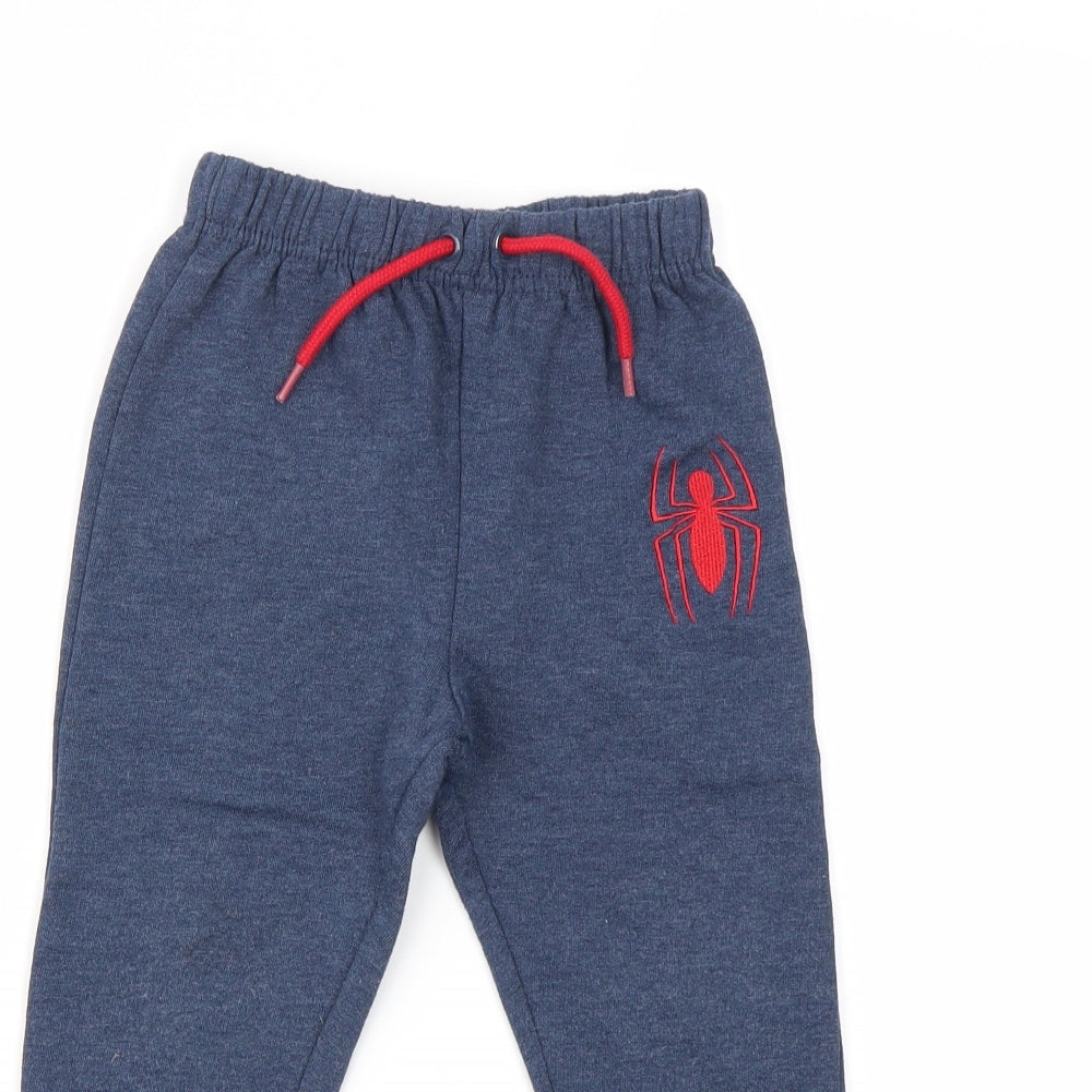MARVEL  Boys Blue Geometric  Capri Trousers Size 3-4 Years