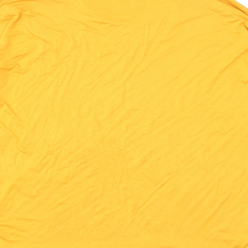 Peacocks Womens Yellow   Basic T-Shirt Size 16