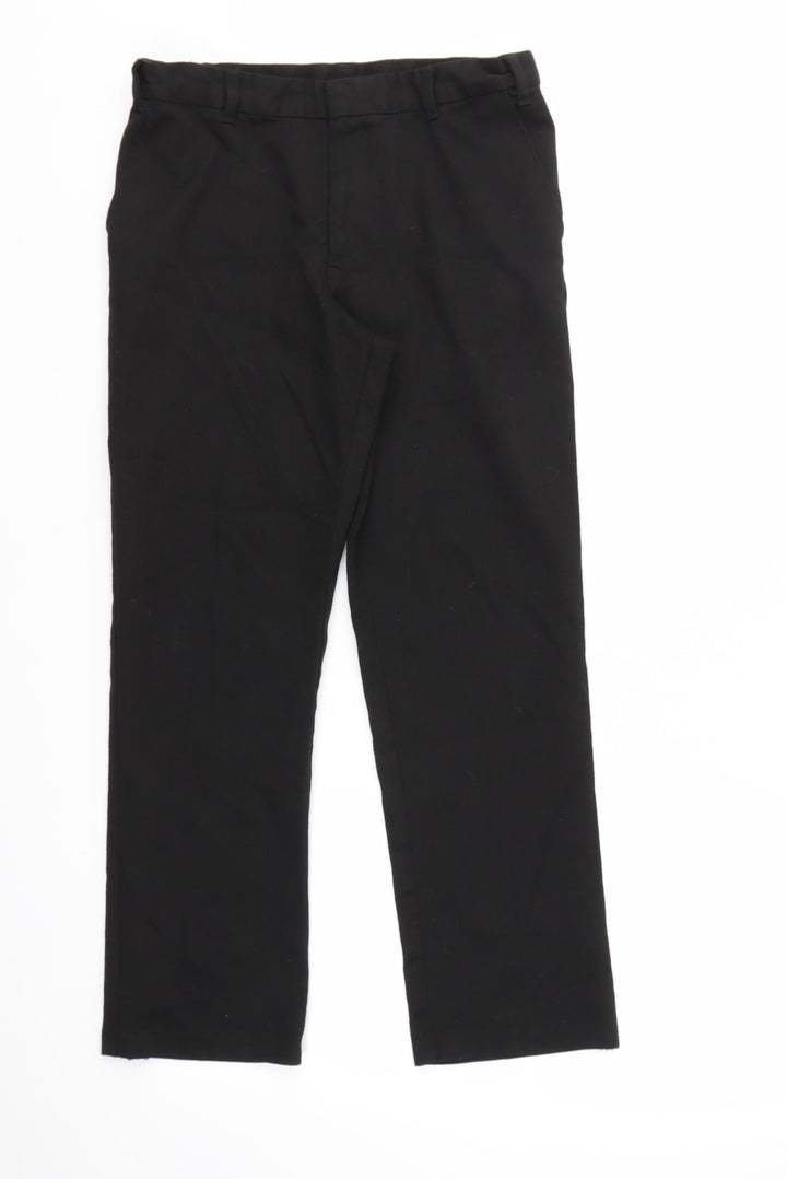 George Boys Black Capri Trousers Size 9-10 Years