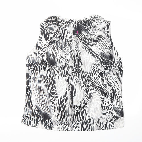 SJ Womens Multicoloured Geometric  Basic Blouse Size 16
