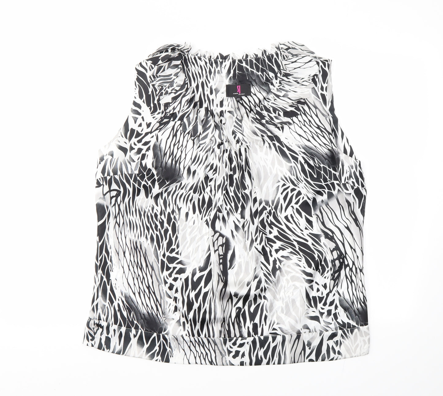 SJ Womens Multicoloured Geometric  Basic Blouse Size 16