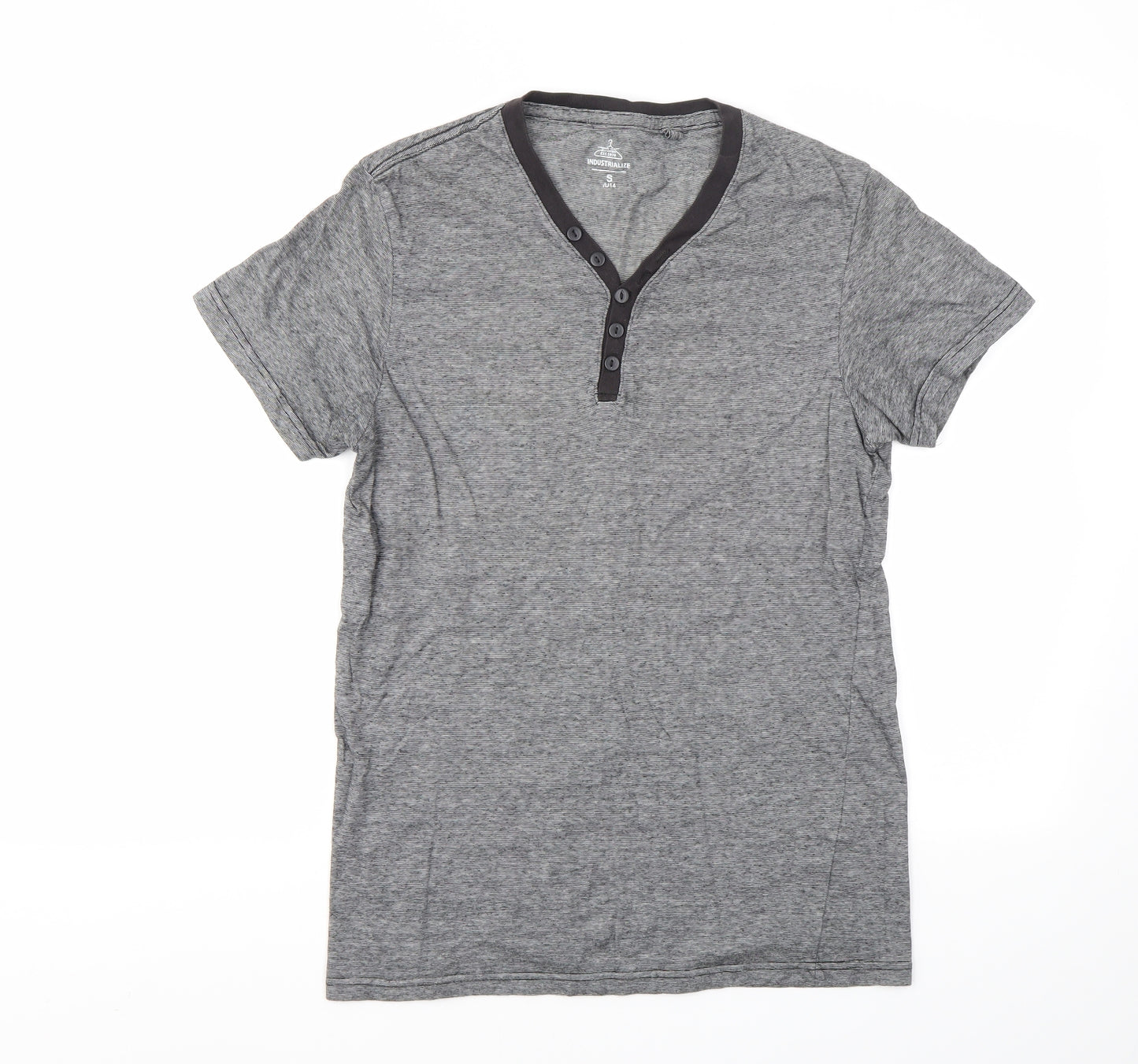 INDUSTIALIZE Mens Grey    T-Shirt Size S
