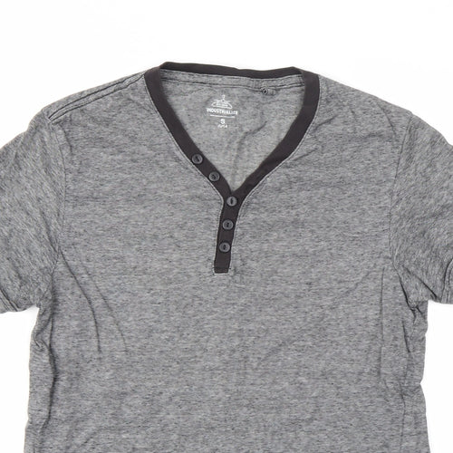 INDUSTIALIZE Mens Grey    T-Shirt Size S