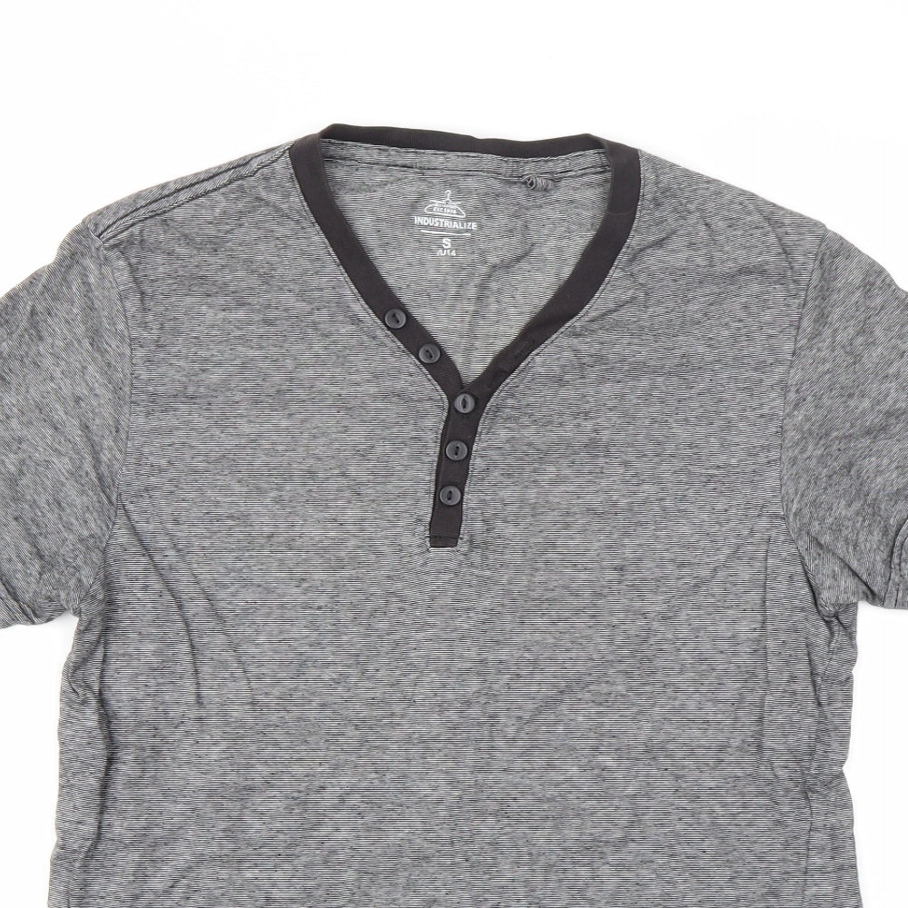 INDUSTIALIZE Mens Grey    T-Shirt Size S