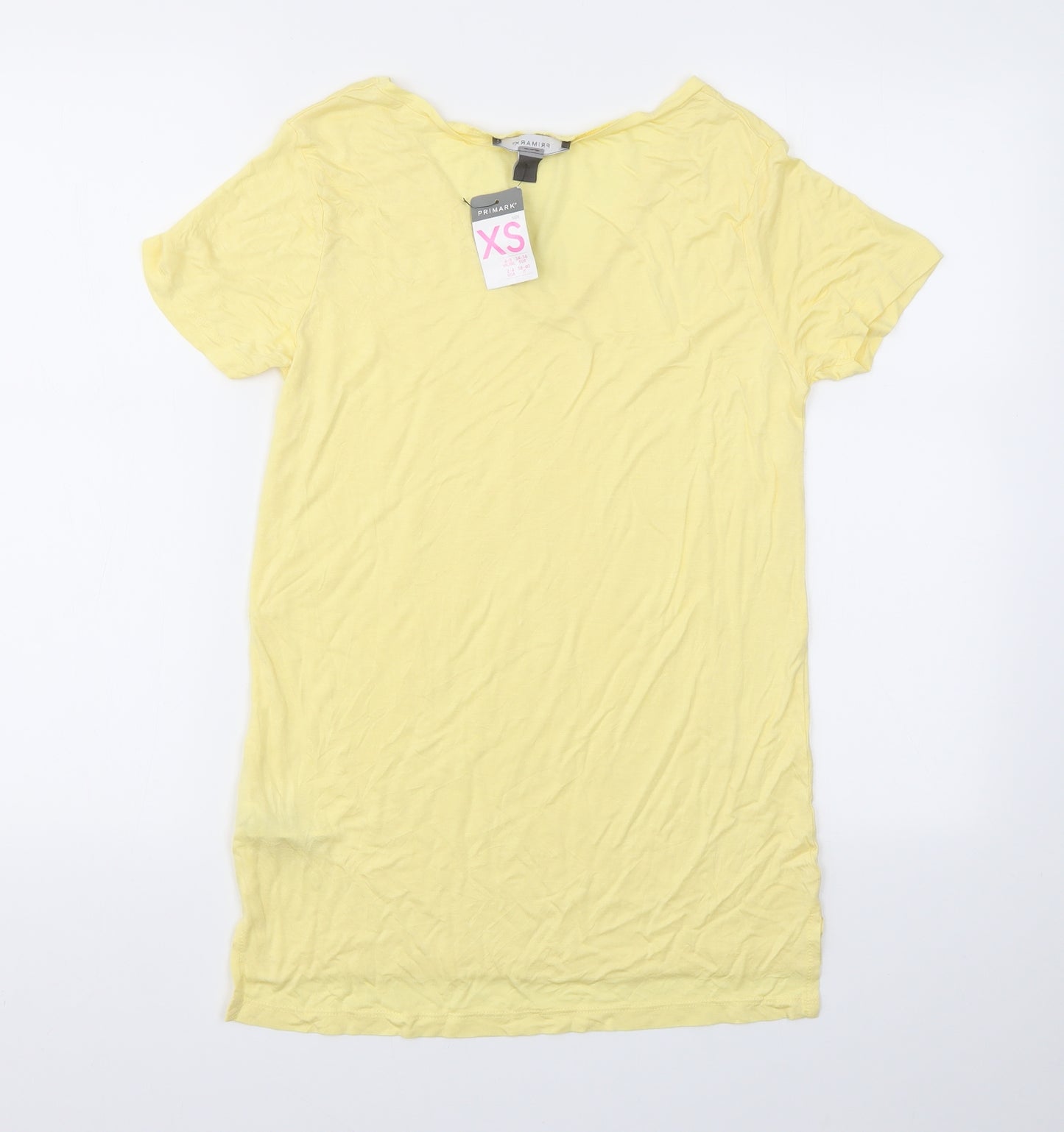 PRIMARK  Womens Yellow   Basic T-Shirt Size XS