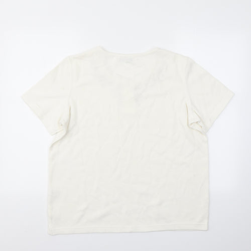 BM Womens Ivory   Basic T-Shirt Size M