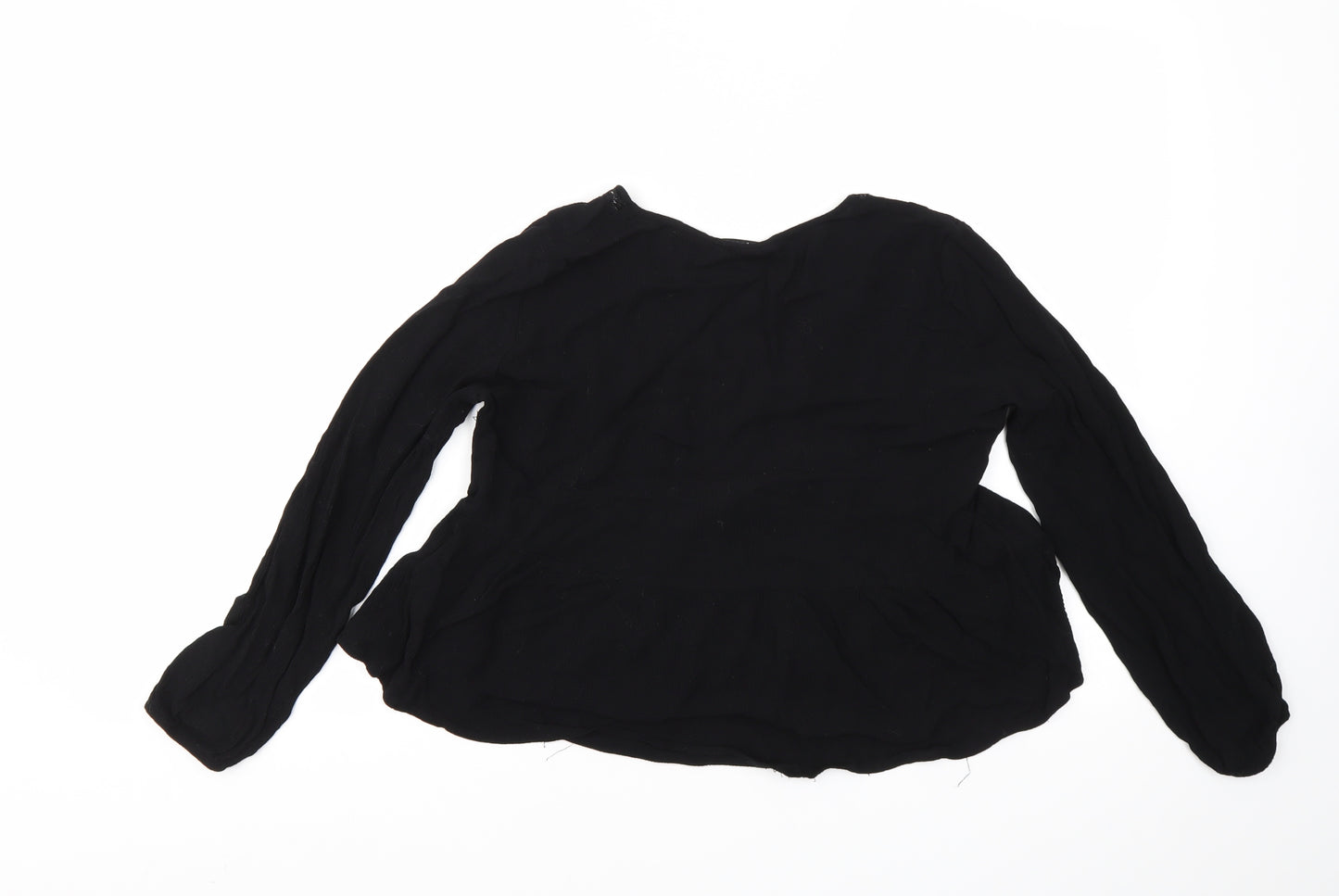 Stradivarius Womens Black   Basic T-Shirt Size L