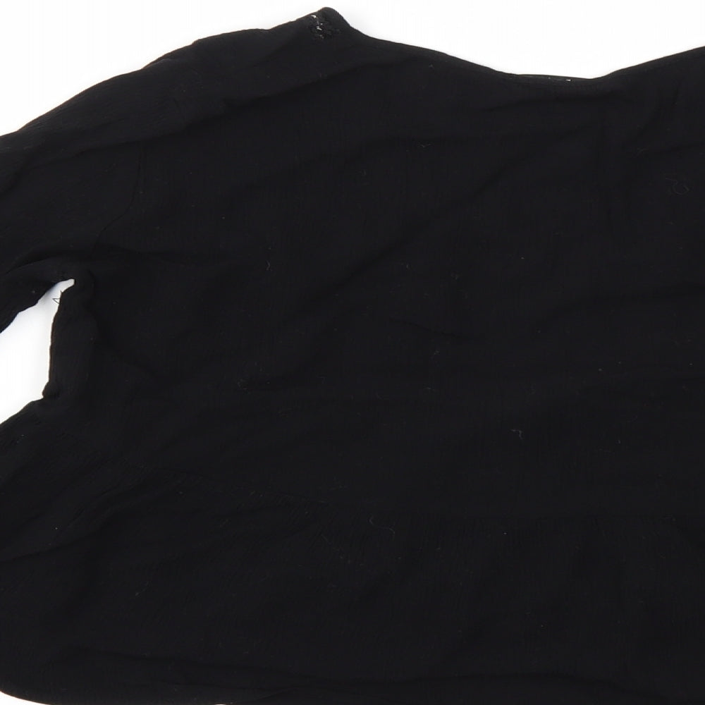 Stradivarius Womens Black   Basic T-Shirt Size L