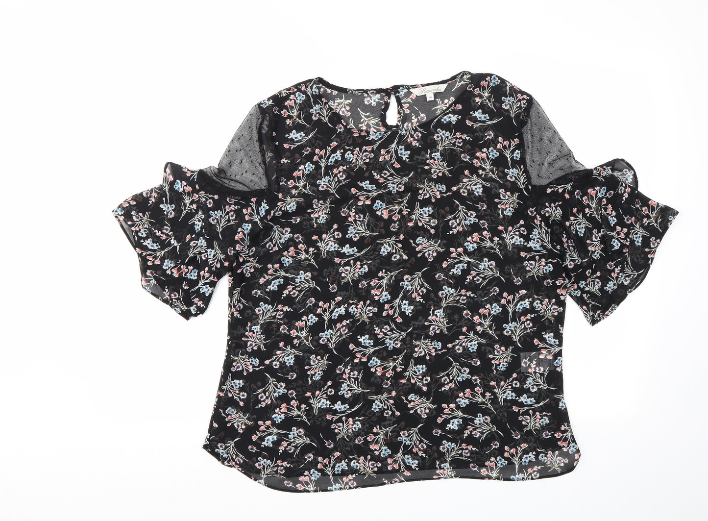 Peacocks Womens Multicoloured Floral  Basic Blouse Size 14