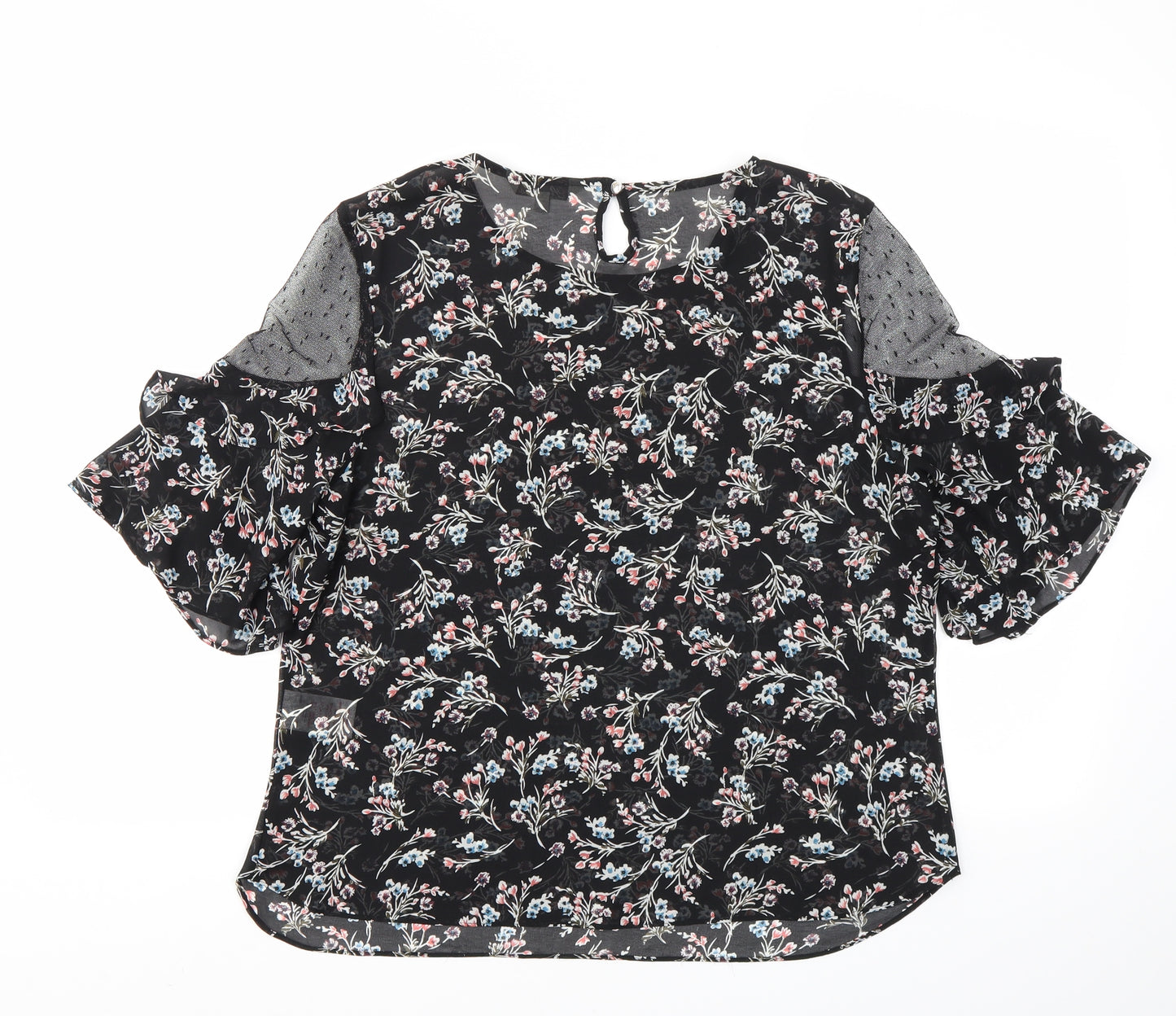 Peacocks Womens Multicoloured Floral  Basic Blouse Size 14