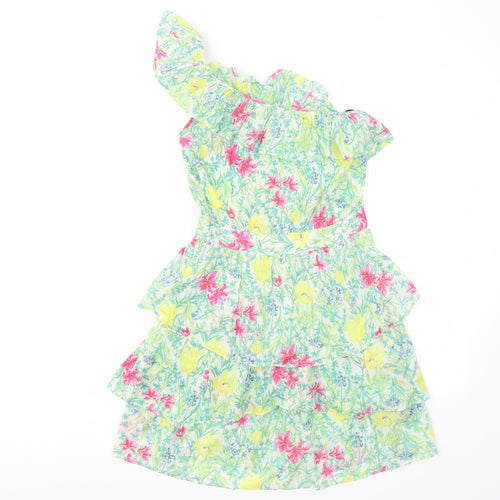 Warehouse Womens Multicoloured Floral  Fit & Flare  Size 8