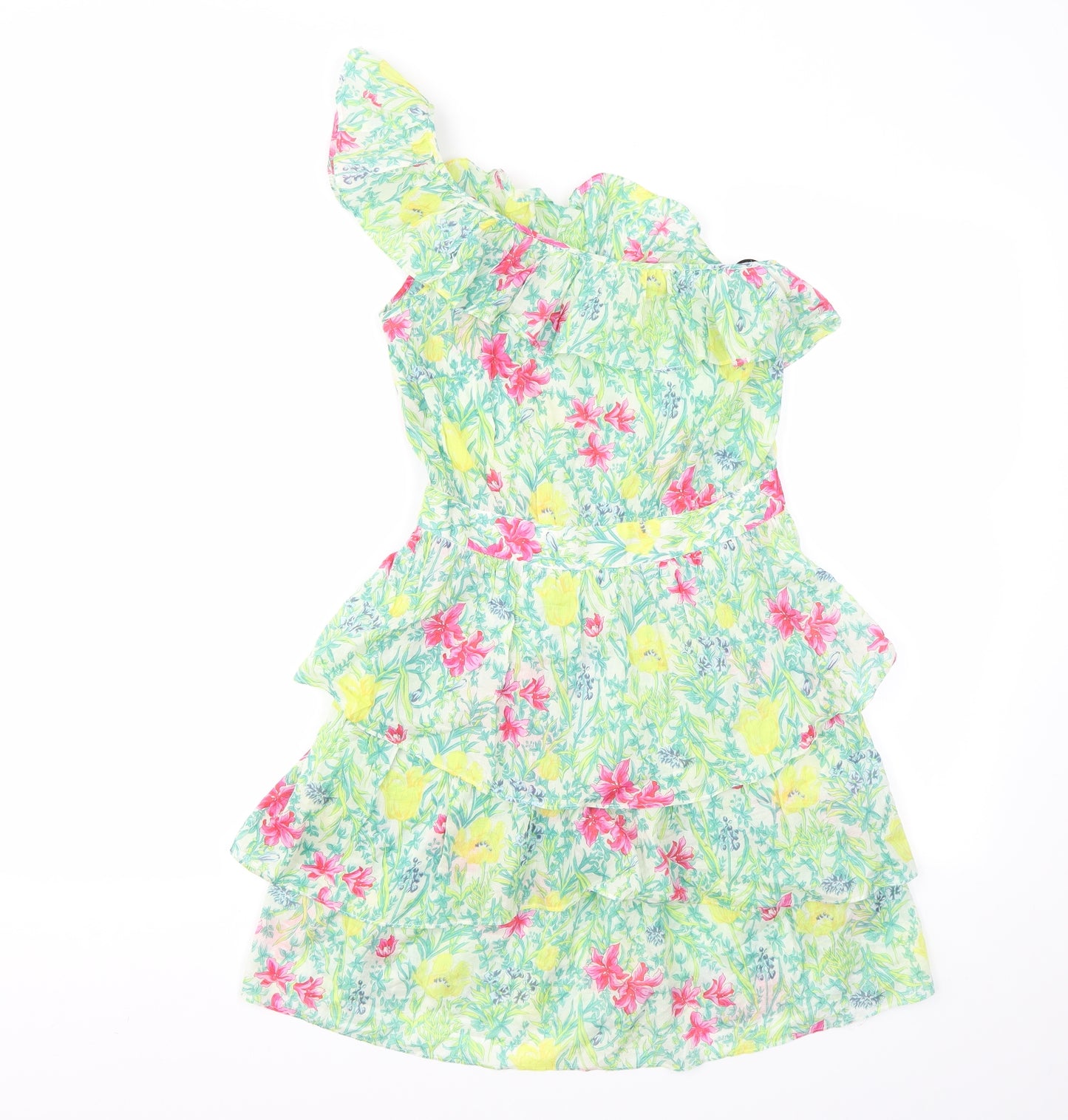 Warehouse Womens Multicoloured Floral  Fit & Flare  Size 8