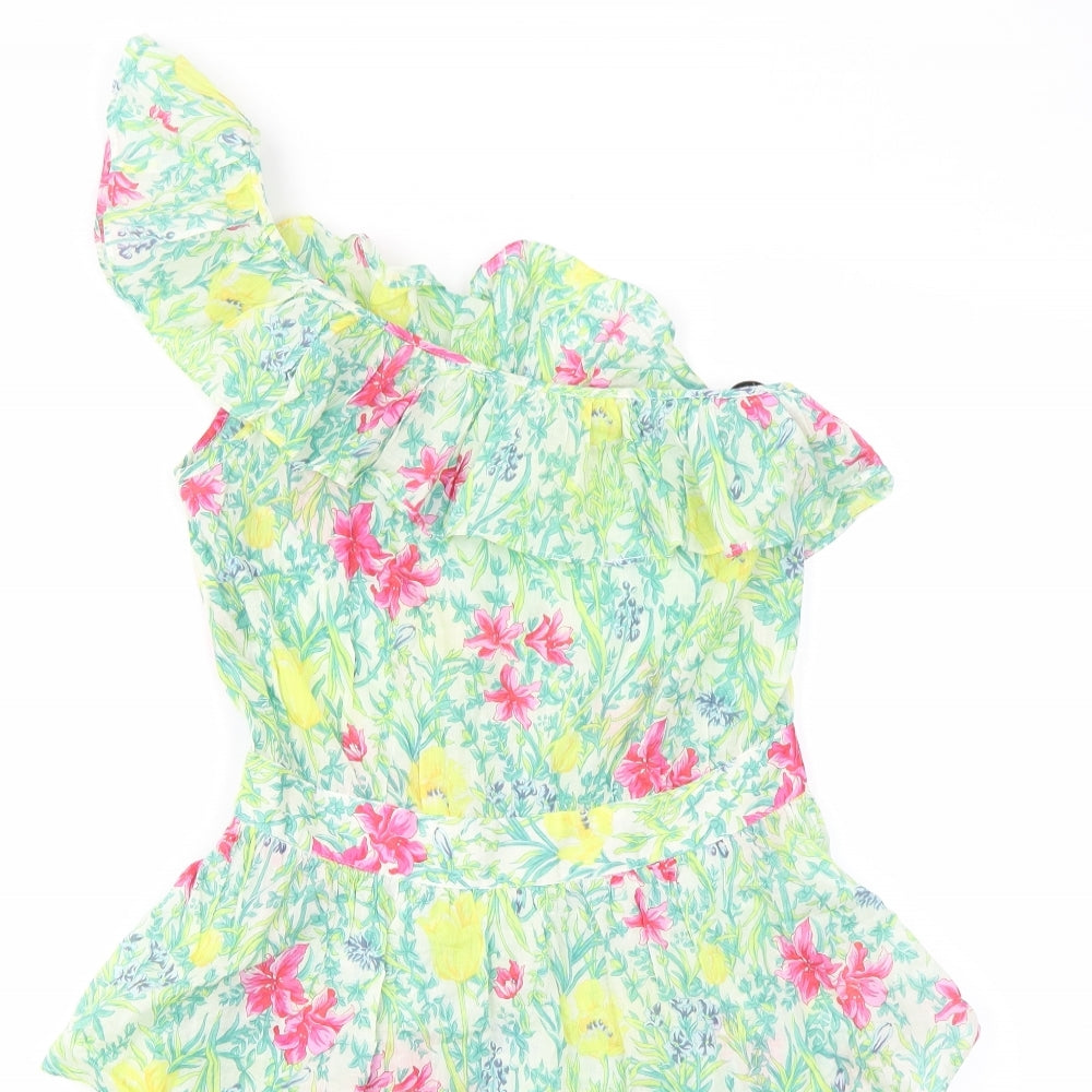 Warehouse Womens Multicoloured Floral  Fit & Flare  Size 8