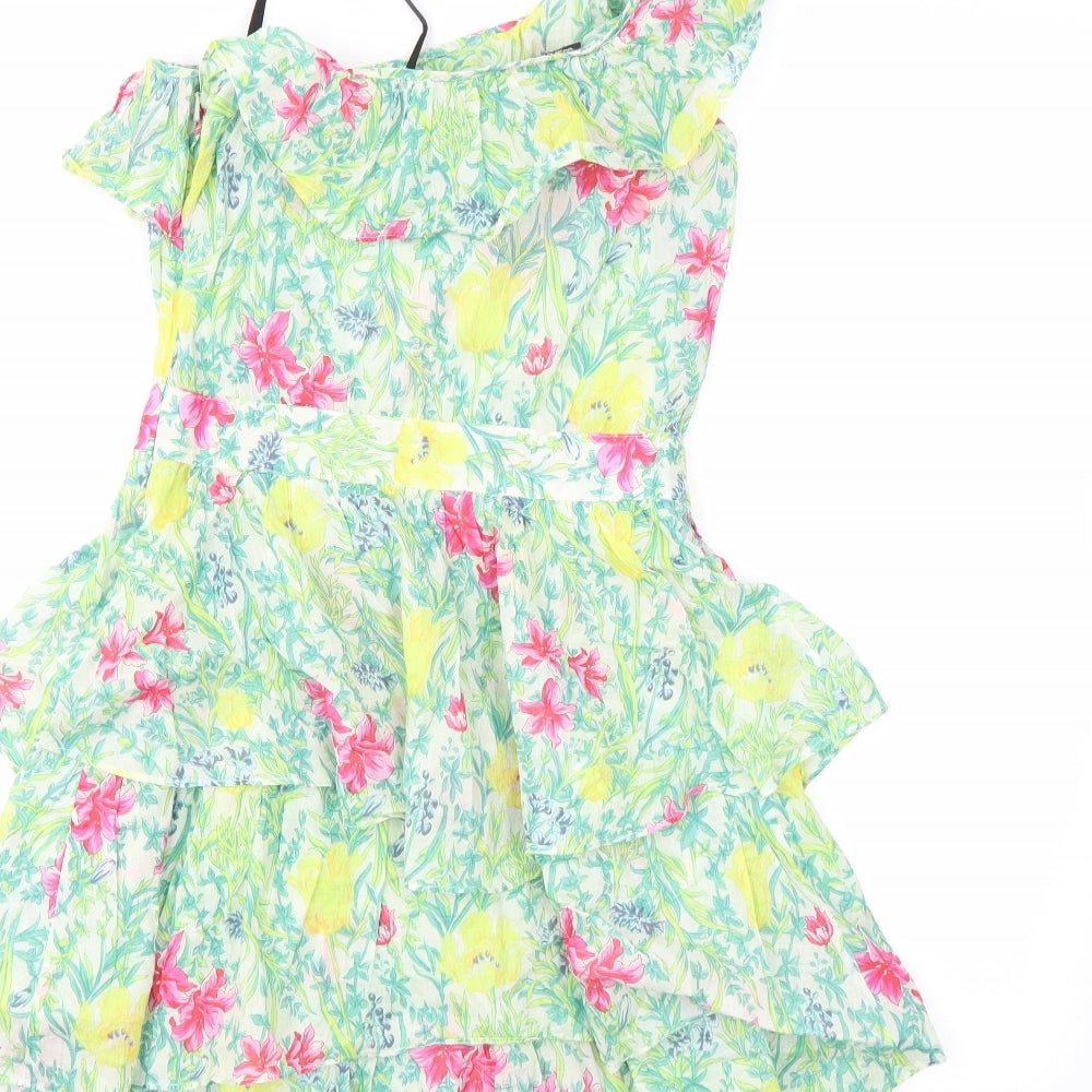 Warehouse Womens Multicoloured Floral  Fit & Flare  Size 8